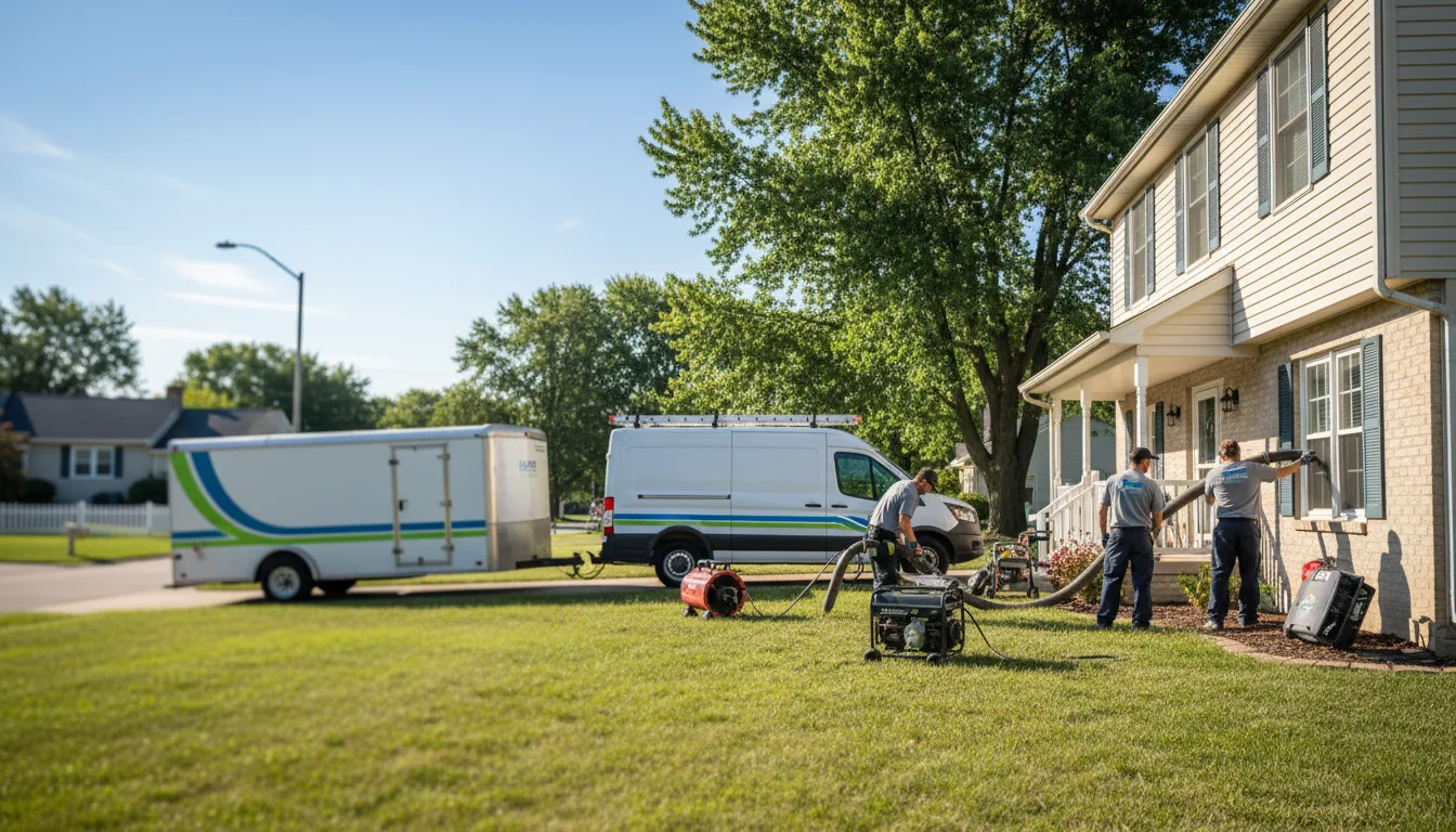 Flooded Basement Restoration And Cleanup With Repair in Indianola, IL near me